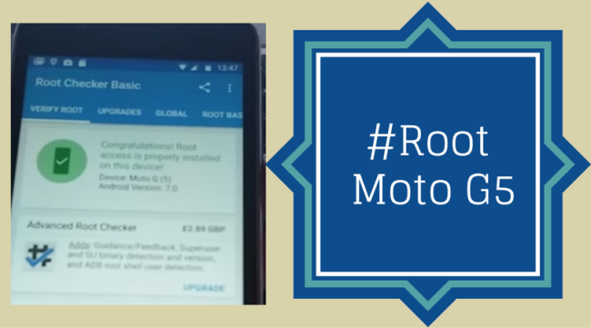 How To Root Moto G5 100 Working